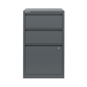 Bisley Grey A4 3 Drawer Combination Home Steel Filer