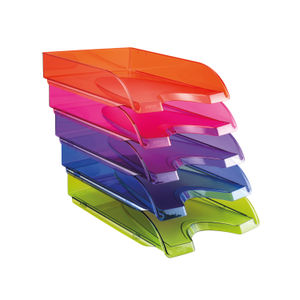 Happy by CEP Multicoloured Letter Trays (Pack of 5)