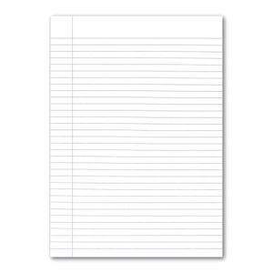 A4 Education Ruled Exercise Paper with Margin (Pack of 2500)