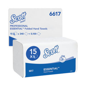 Scott Essential Interfold Hand Towels (Pack of 15)