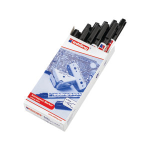 edding 8404 Black Aerospace Permanent Markers (Pack of 10)