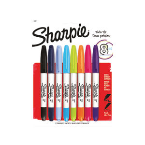 Sharpie Assorted Twin Tip Permanent Markers (Pack of 8)