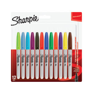 Sharpie Assorted Fine Permanent Markers (Pack of 12)