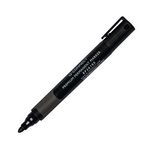 Q-Connect Premium Permanent Marker Pen Bullet Tip Black (Pack of 10)