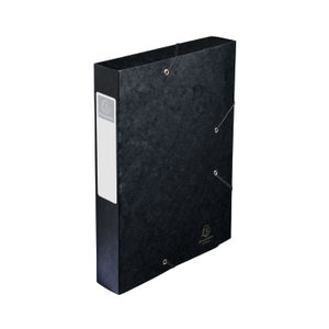 Exacompta Box File Pressboard 60mm 600g A4 Black (Pack of 10)