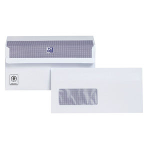 Plus Fabric DL Envelopes Window Self Seal White (Pack of 500)