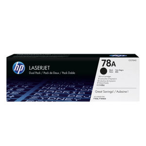 HP 78A Black Laserjet Toner Cartridge (Pack of 2) - CE278AD