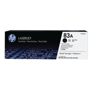 HP 83A Black Toner Cartridge Twin Pack - CF283AD