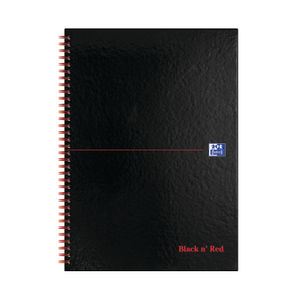 Black n' Red A-Z Hardback A4 Notebook (Pack of 5)