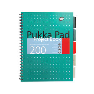 Pukka Pad B5 Metallic Wirebound Project Notebooks (Pack of 3)