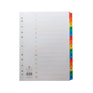 Concord A4 White 1-15 Multicoloured Tab Index