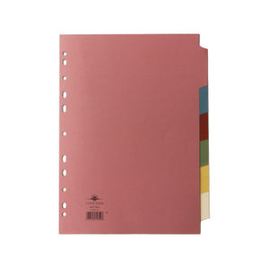 Concord A4 Assorted Colours 6 Part Index Dividers