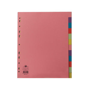 Concord A4 Extra Wide Pastels 12 Part Index Dividers