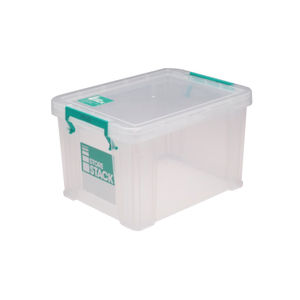 StoreStack 1L Clear Storage Box