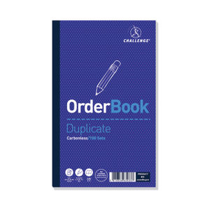 Challenge Carbonless Duplicate Order Book 210x130mm (Pack of 5)