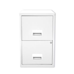 Pierre Henry White H660mm A4 2 Drawer Maxi Filing Cabinet