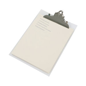 Rapesco Clear Frosted A4/Foolscap Heavy Duty Clipboard