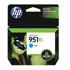 HP 951XL High Capacity Cyan Ink Cartridge - CN046AE