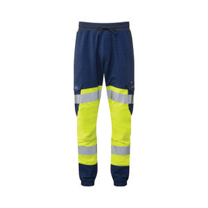 Hawkridge Leo EcoViz High Performance 4X Stretch Trouser Yellow/Navy 4XL Short JT01-Y/NPLEO4XLS