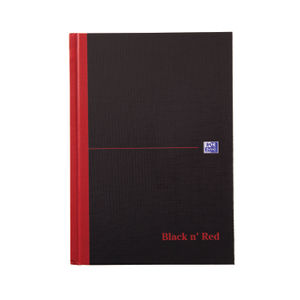 Black n Red A4 Casebound Hardback Notebook - 100080428