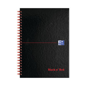 Black n Red A5 Wirebound A-Z Notebook (Pack of 5)