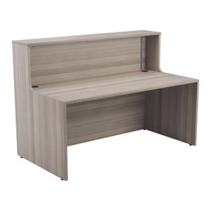 Jemini 1600x800mm Grey Oak Reception Unit