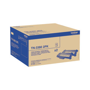 Brother TN-3380 Black Toner Twin Pack - TN3380TWIN