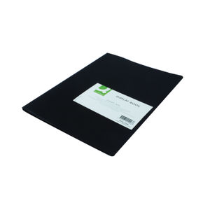 Q-Connect Polypropylene Display Book 10 Pocket Black