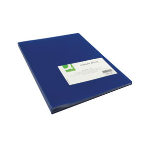 Q-Connect Polypropylene Display Book 40 Pocket Blue