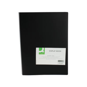 Q-Connect Polypropylene Display Book 40 Pocket Black