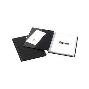 Rexel Nyrex Slimview A4 Display Book 50 Pocket Black