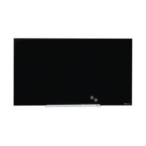 Nobo Black 45 Inch Widescreen Glass Whiteboard