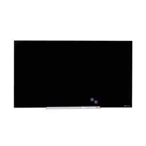 Nobo Impression Pro 1260 x 710mm Black Glass Magnetic Whiteboard