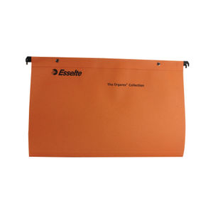 Esselte Orgarex Foolscap 15mm Orange Suspension File (Pack of 50)