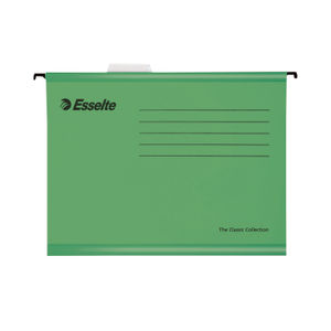 Esselte Classic A4 Green Suspension File (Pack of 25) - 90318