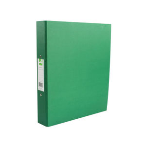 Q-Connect 2 Ring 25mm Paper Over Board Green A4 Binder (Pack of 10)