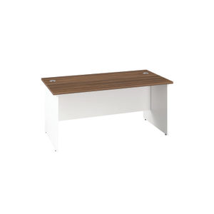 Jemini 1400x800mm Dark Walnut/White Rectangular Panel End Desk