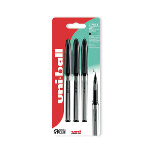 Uni-Ball Air UBA-188-L Medium Black Rollerball Pen (Pack of 3)