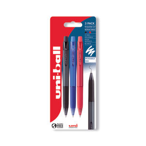 Uni-Ball URN-181-07 Assorted Erasable Rollerball Pens (Pack of 3)