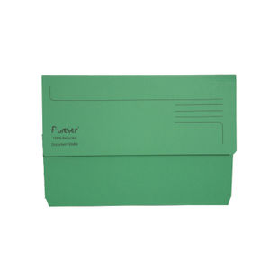 Exacompta Forever Foolscap Bright Green Document Wallet (Pack of 25)