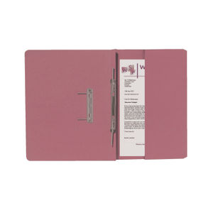 Guildhall Pink Foolscap Right Hand Pocket Spiral File (Pack of 25)