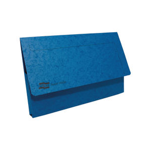 Exacompta Europa Blue Foolscap Pocket Wallet (Pack of 10)