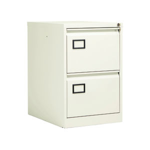 Jemini H711mm White 2 Drawer Filing Cabinet Lockable