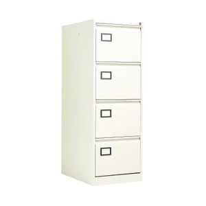 Jemini H1321mm White 4 Drawer Filing Cabinet