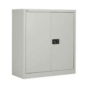 Jemini 1000mm Grey 2 Door Stationery Cupboard