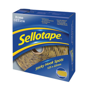 Sellotape 22mm Sticky Hook Spots (Pack of 125)