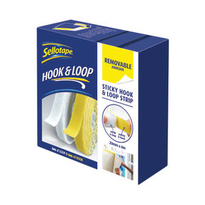 Sellotape 6m Sticky Hook and Loop Strip