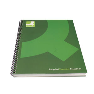 Q-Connect Recycled Wirebound Notebook A5 Green (Pack of 3)