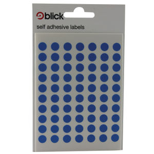 Blick 8mm Blue Coloured Labels (Pack of 9800)