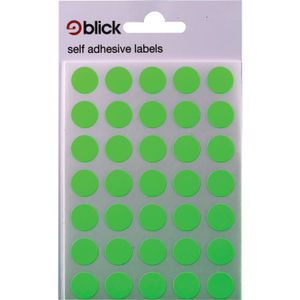 Blick Fluorescent Green 13mm Round Labels (Pack of 2800)